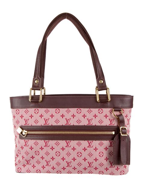 louis vuitton small bright pink canvas purse